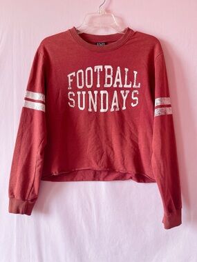Modern Lux Football Crop Top Sweater 🏈